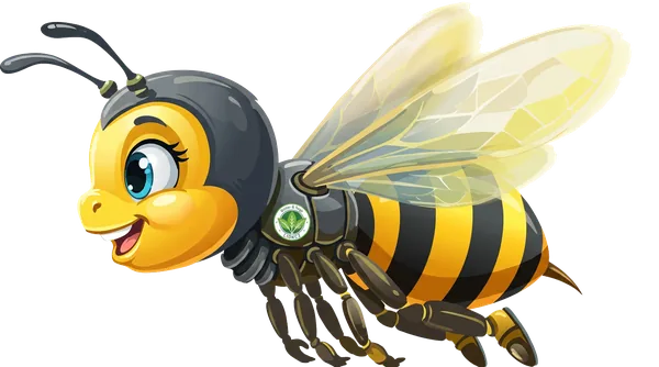 Bea, the Butter & Sage Market mascot, waving at your new shop