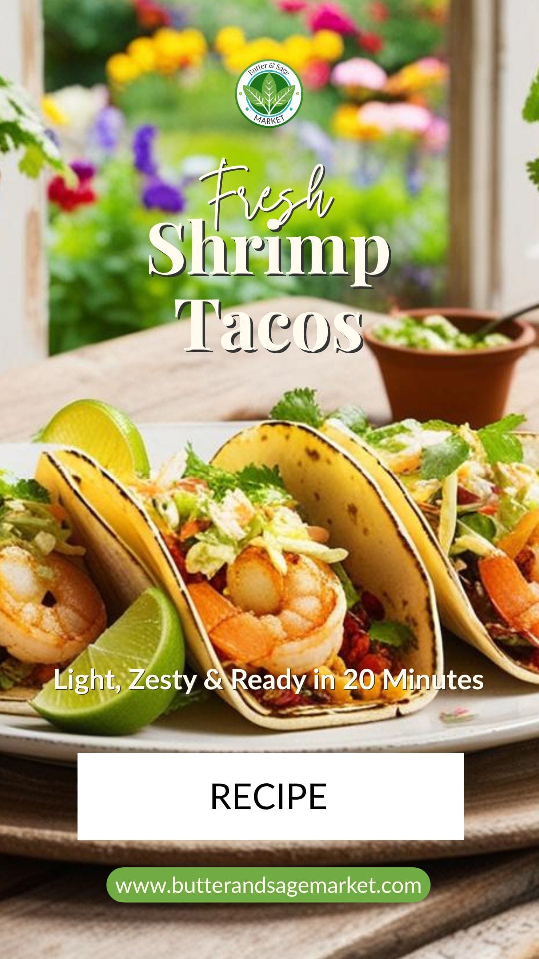 Shrimp Tacos with Zesty Jalapeño Slaw