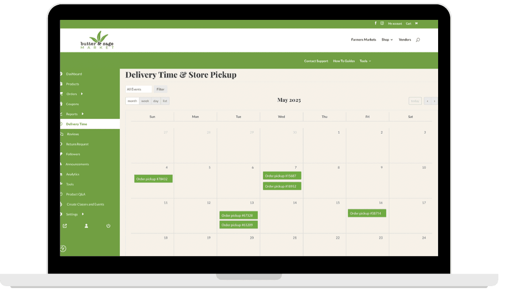 Delivery & Pickup Times