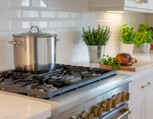 Homemade Chicken Stock: The Magical, Zero-Stress, Incredibly Rewarding Kitchen Habit You’ll Wish You Started Sooner 7 Chicken stock on stove top