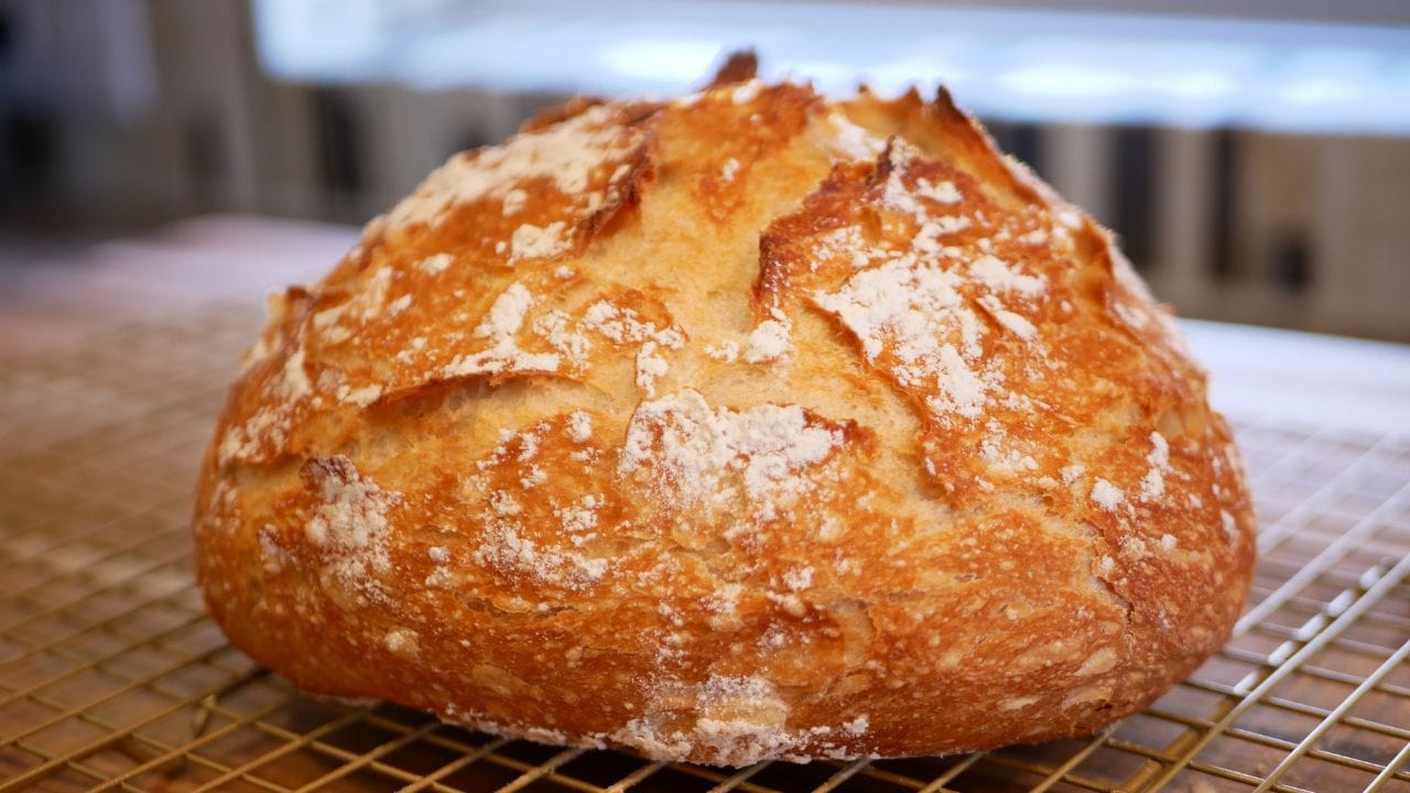 A loaf of country artisan bread