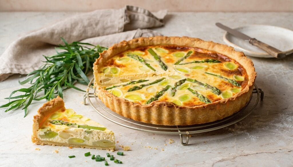 The Spring Quiche That Makes Your Farmers Market Haul Worth Every Bit 1 Spring Quiche with Asparagus, Leeks & Fresh Herbs
