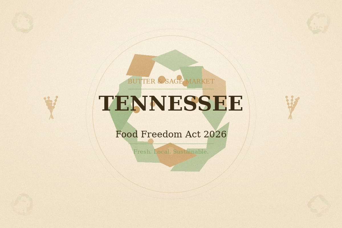Tennessee Food Freedom Act 2026 no license no cap guide
