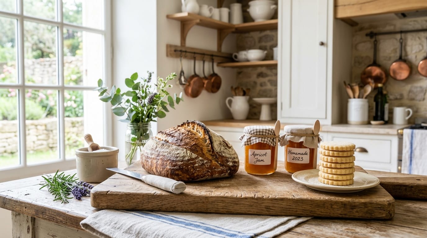 Artisan baked goods and jam jars for Minnesota cottage food law guide