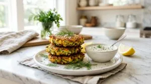 bas zucchini corn fritters