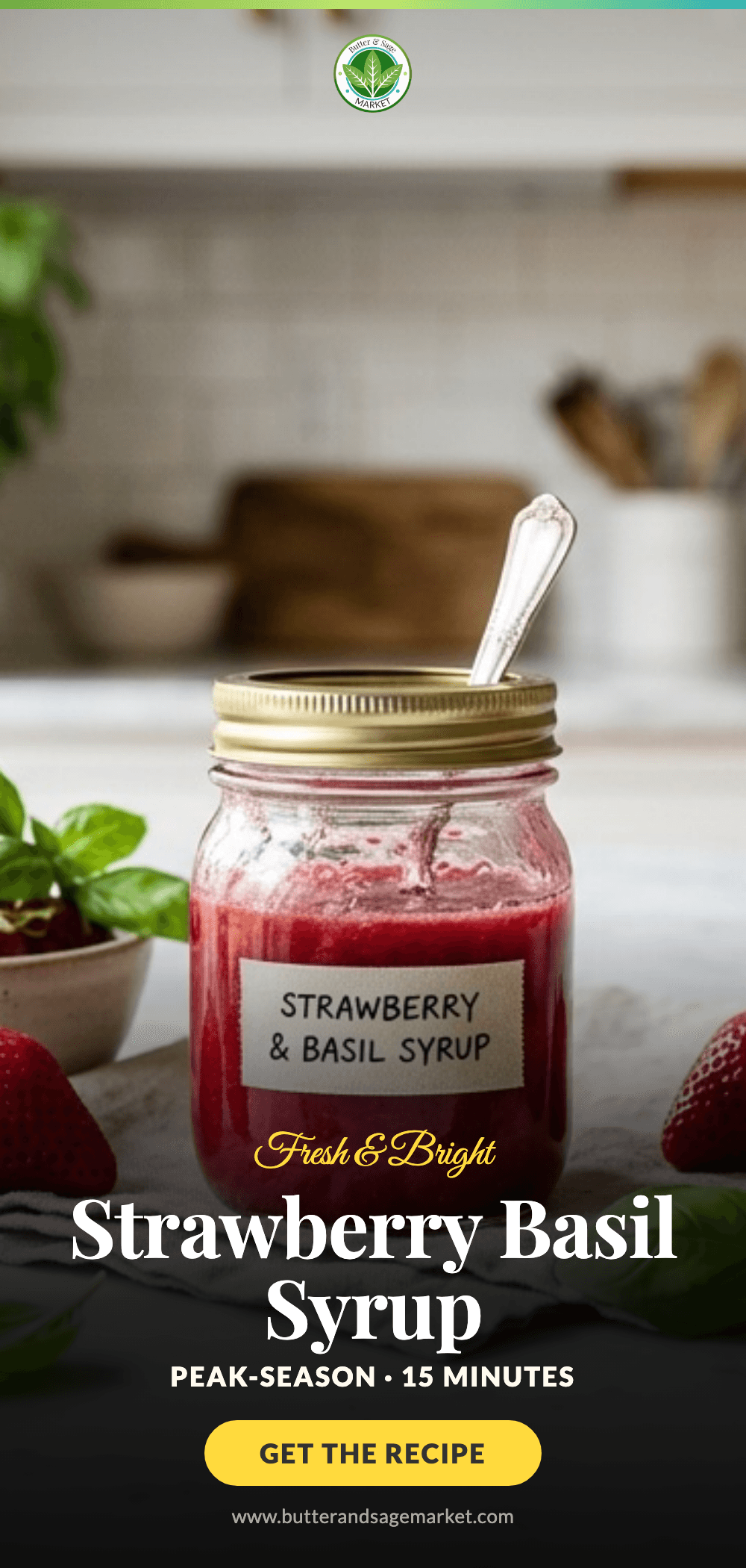 Strawberry Basil Simple Syrup