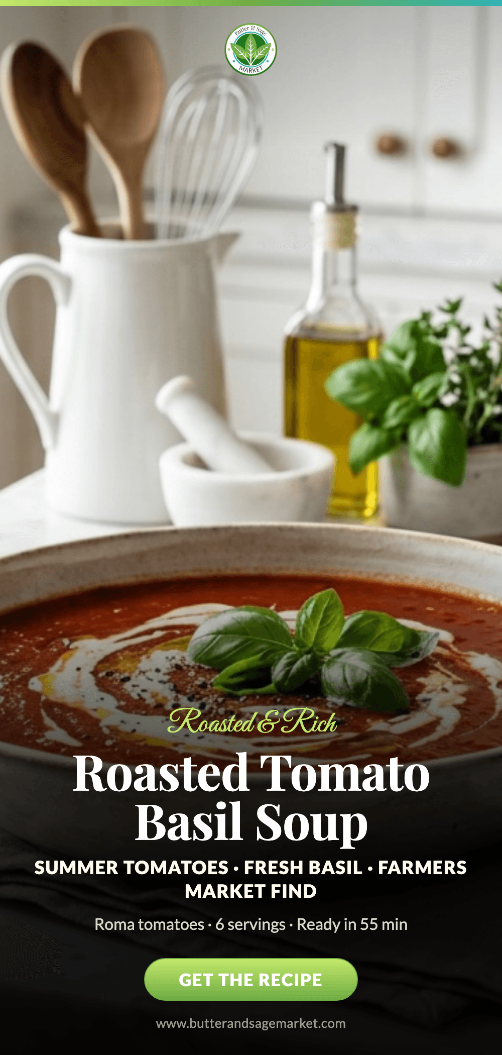 Roasted Tomato Basil Soup