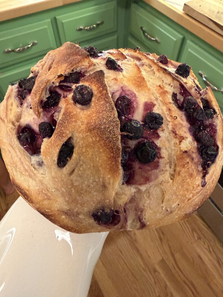 Blueberry Lemonade Sourdough Loaf