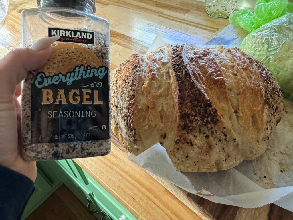 Everything Bagel Sourdough loaf