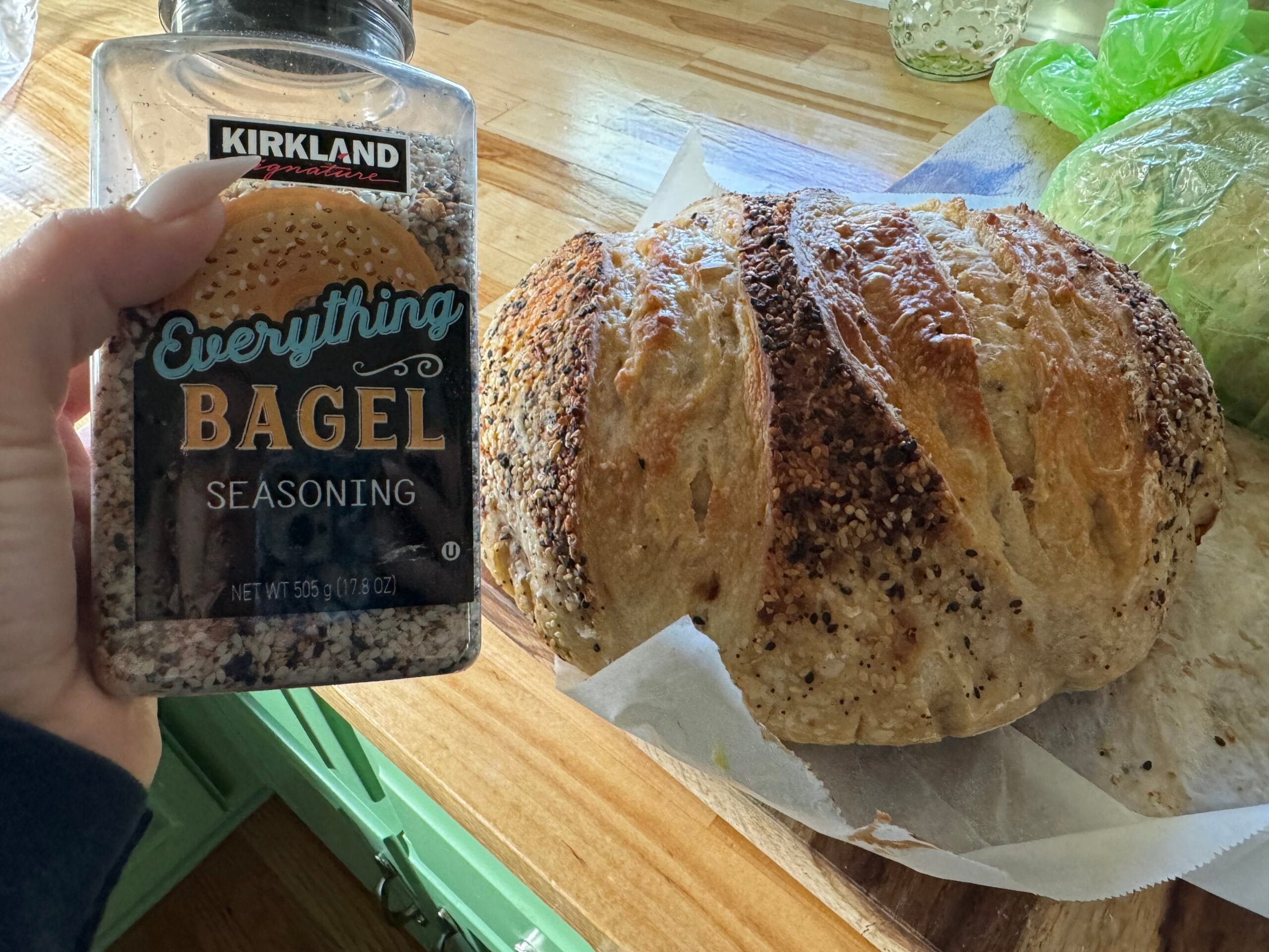 Everything Bagel Sourdough loaf 2 Everything Bagel Sourdough loaf