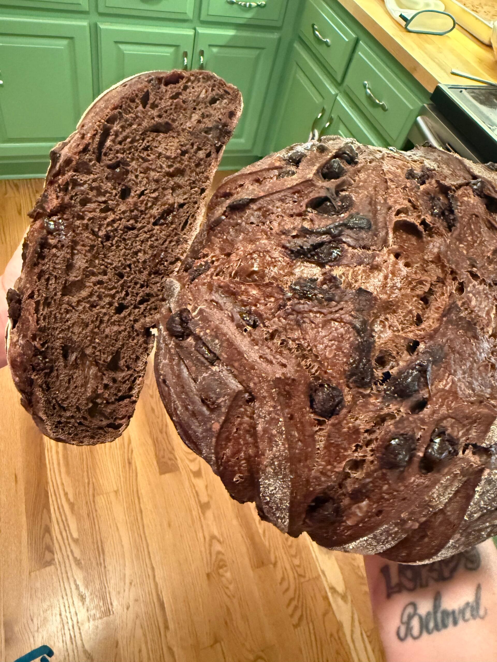 Chocolate Explosion Sourdough Loaf 2 Chocolate Explosion Sourdough Loaf