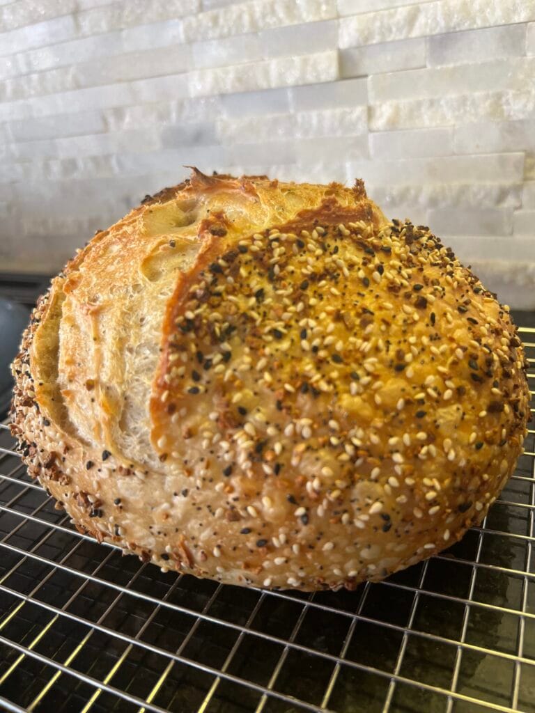 Everything Seeds Sourdough Round