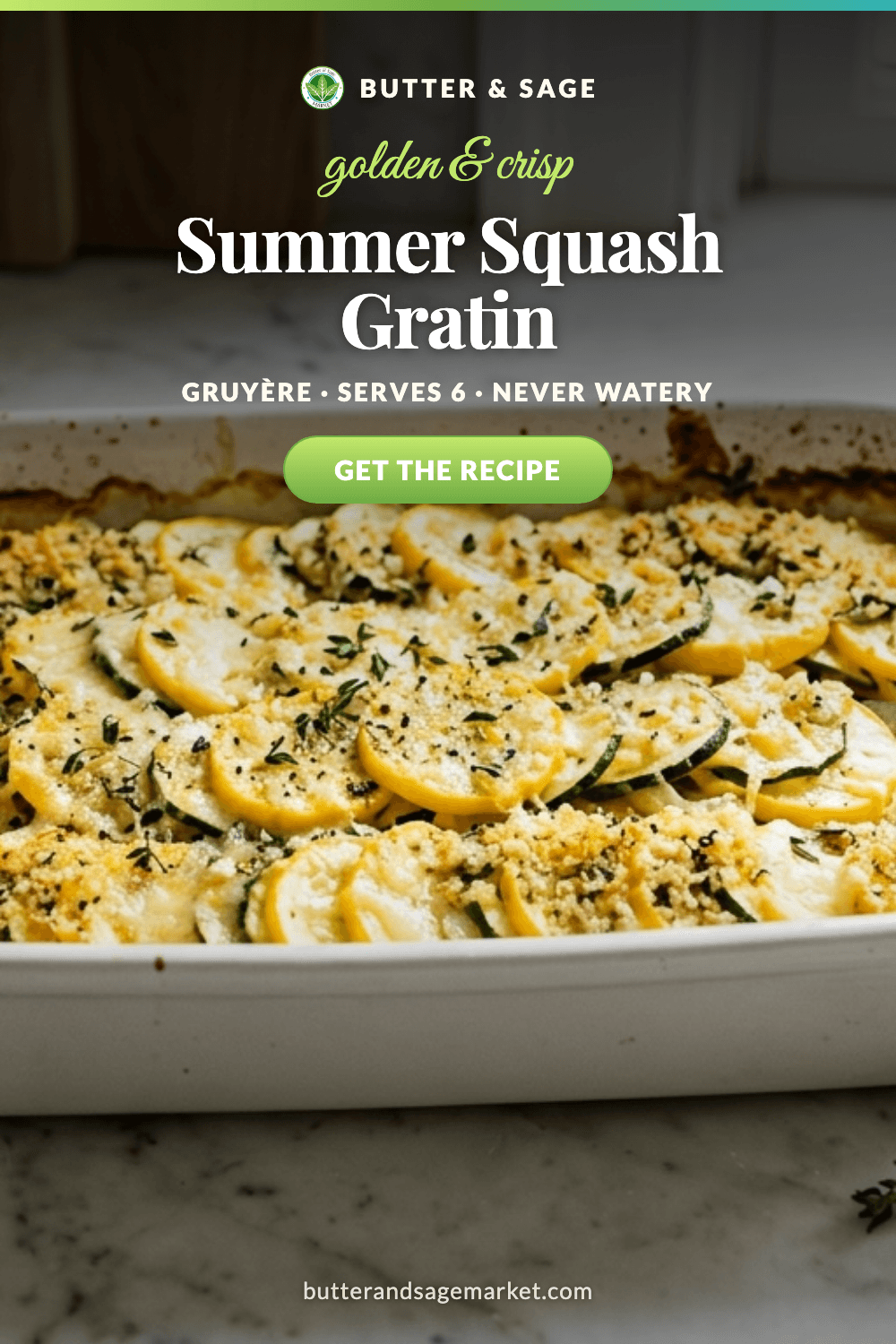 Summer Squash Gratin with Gruyère and Herbed Breadcrumbs