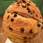 Pumpkin Chocolate Chip Sourdough Loaf