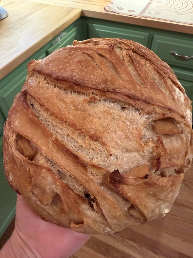 Apple Fall Rush sourdough loaf