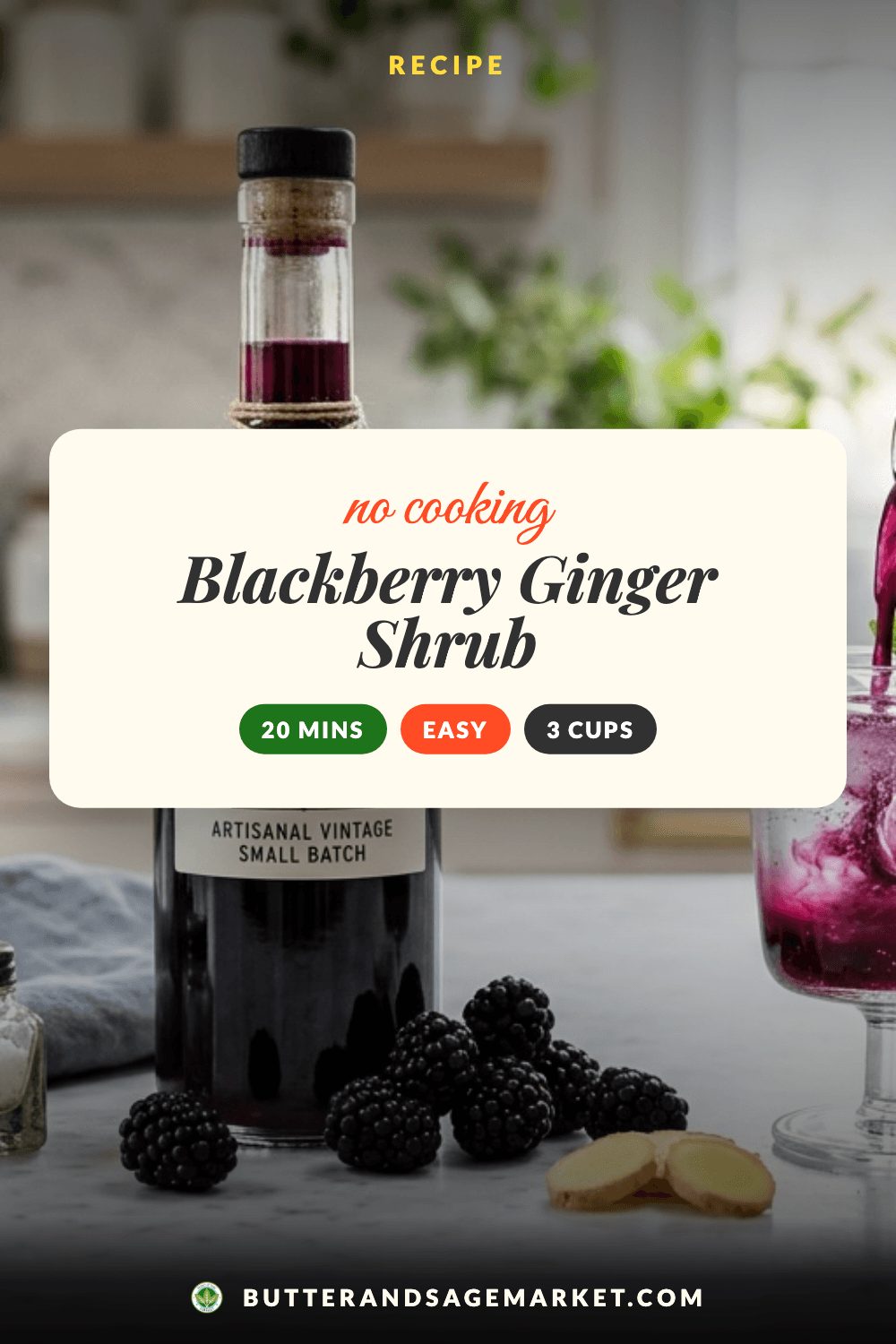 Blackberry Ginger Shrub: The Drinking Vinegar Worth Selling at Your Market Booth 3 Blackberry Ginger Shrub