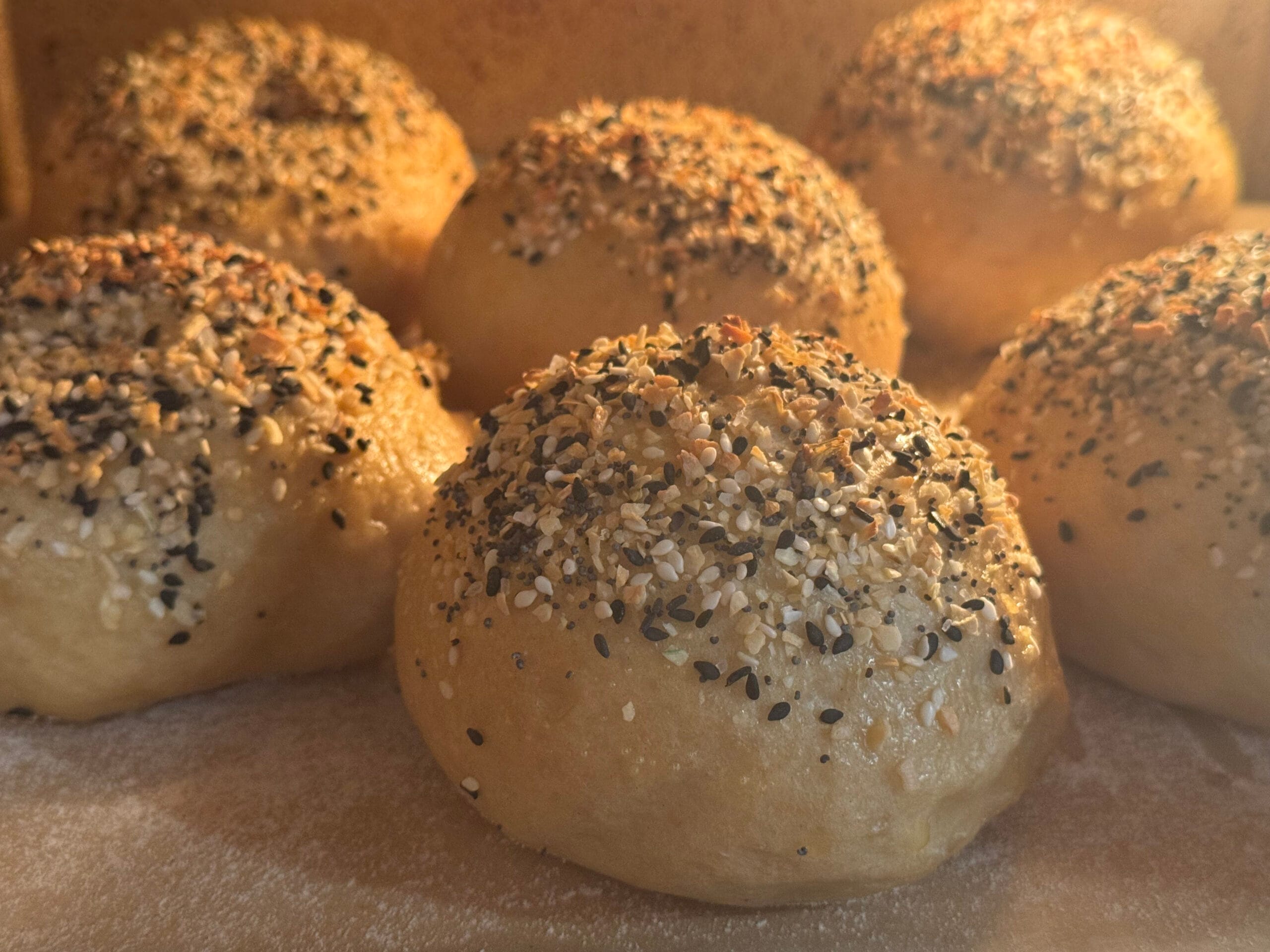 Everything Sourdough Bagels 2 Everything Sourdough Bagels