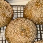 Sesame Sourdough Bagels