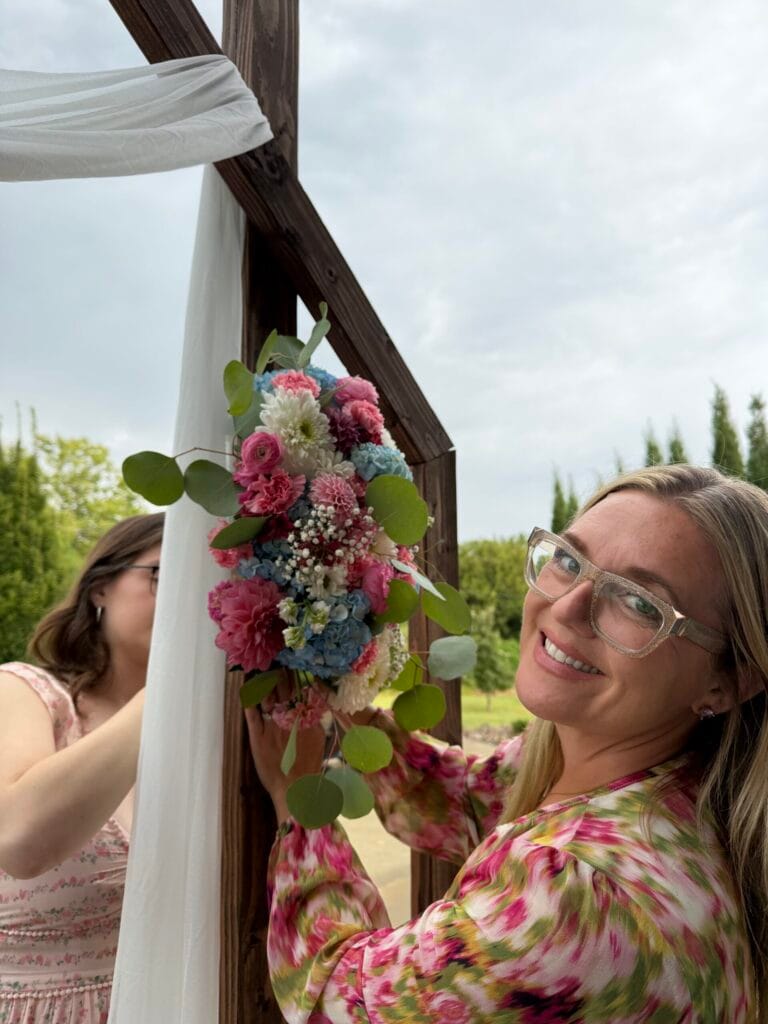 Wedding Arch florals