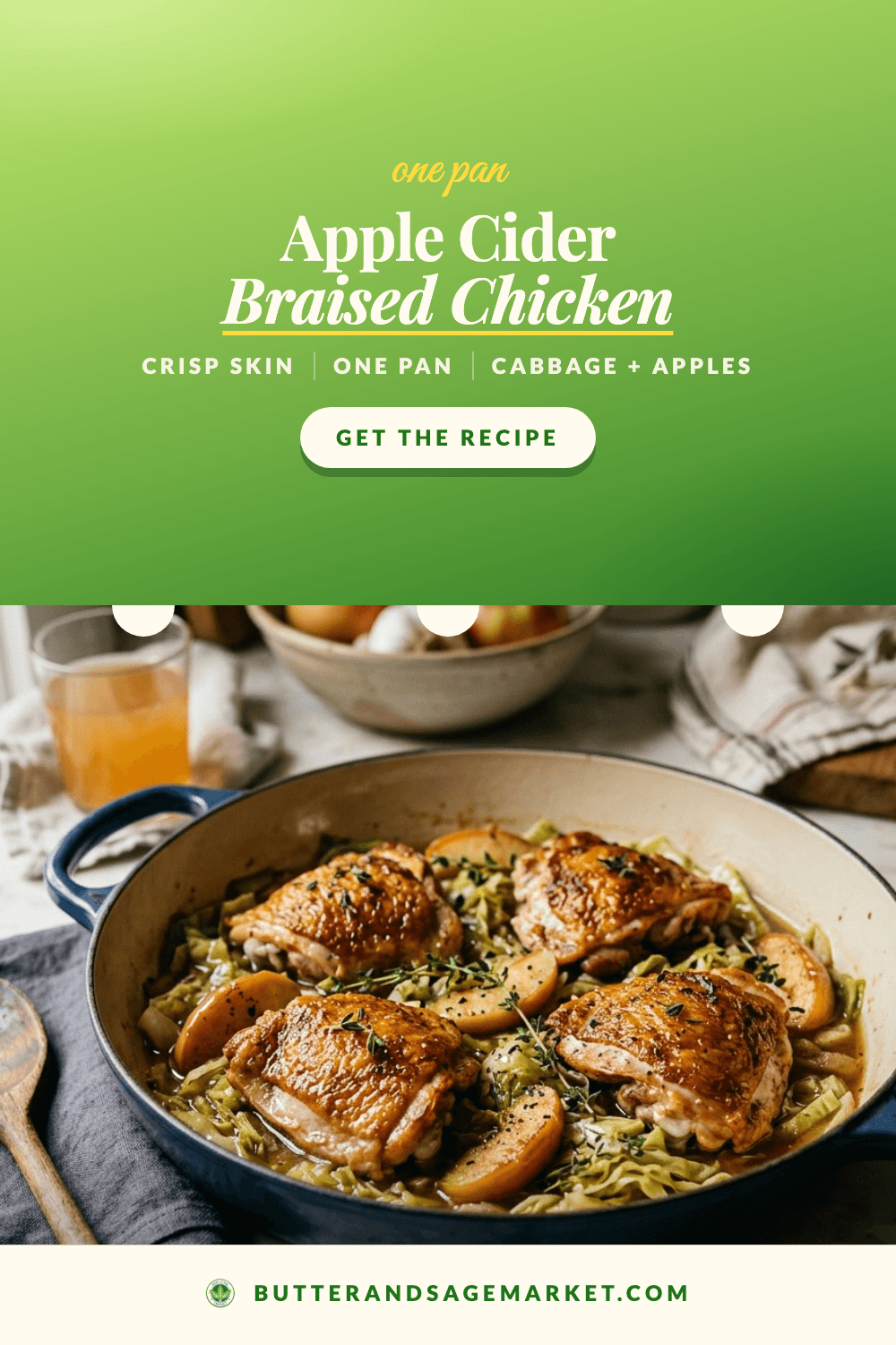Apple Cider Braised Chicken Thighs with Cabbage and Apples 3 Apple Cider Braised Chicken Thighs with Cabbage and Apples