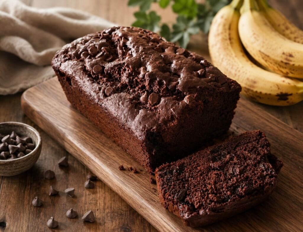 Double Chocolate Banana Bread