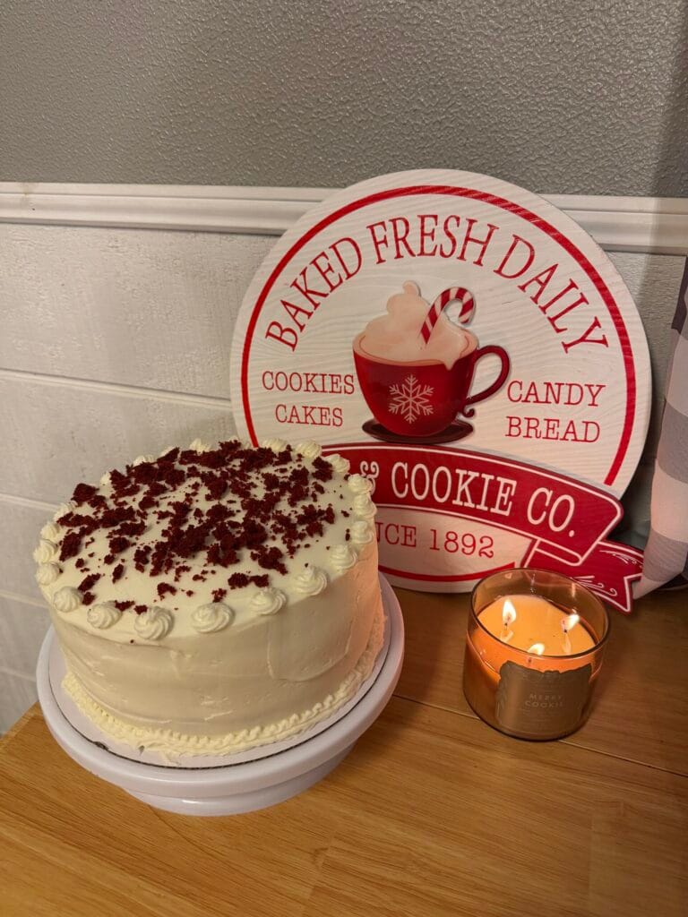 Red Velvet Cake with Cream Cheese Icing